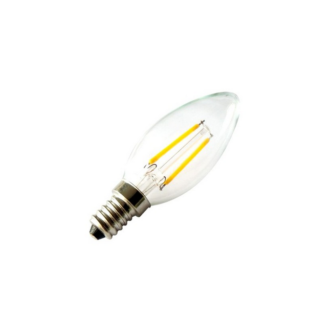 Ampoule E14 G45 3.5W LED Filament Reflect ARGENT Dimmable
