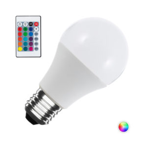 Ampoule LED E27 RGB + White 9W avec télécommande