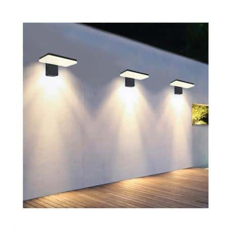Applique LED murale 12W en aluminium - Extérieur ou Intérieur