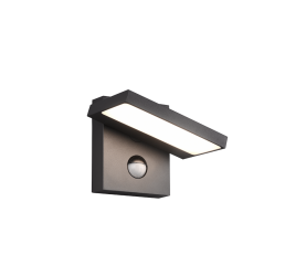 Applique extérieur orientable SMD LED, 8W · 1x 1000lm, 3000K avec détecteur de mouvement