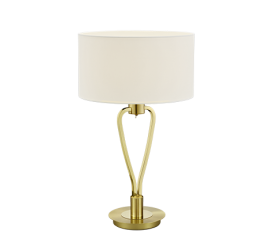 Lampe de table Moderne Design, Laiton Mat & Nickel Mat, sans ampoule(s)