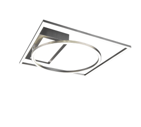 Plafonnier Design SMD LED, 33W · 4600lm, 2700 – 6500K – Nickel Mat – Orientable