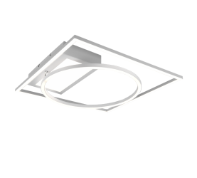 Plafonnier Design SMD LED, 33W · 4600lm, 2700 – 6500K – Blanc Mat – Orientable