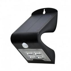 applique-murale-led-solaire-2w-4000°k-noir-détecteur